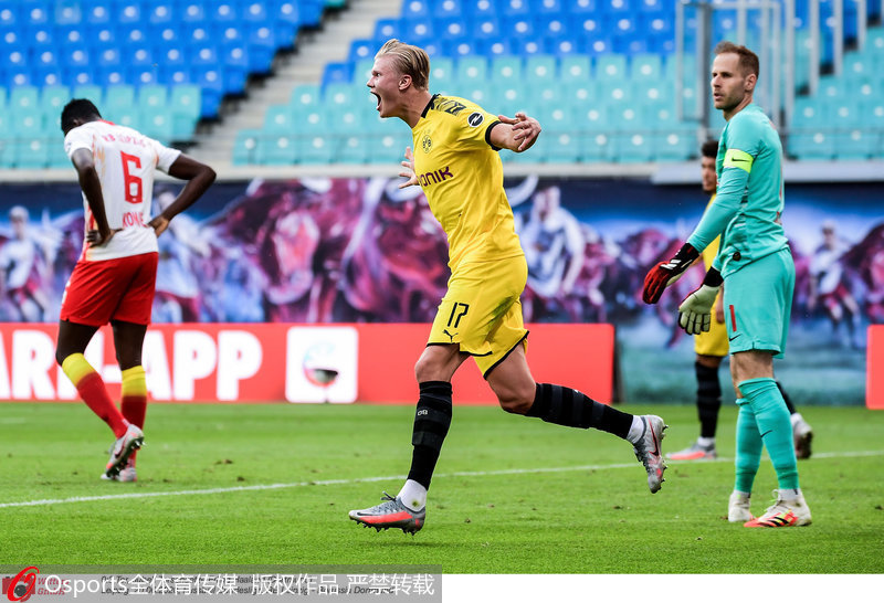  多特蒙德哈兰德进球机器震撼德甲联赛  